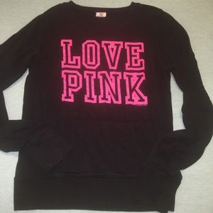 VS love pink pullover sweater